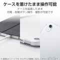 iPad(A16) フラップケース 薄型軽量 ファブリック 背面クリア 写真7