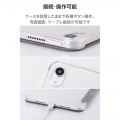 iPad mini(A17 Pro) フラップケース 薄型軽量 ファブリック 背面クリア 写真7