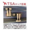 スーツケース キャリーケース 消音 静か 機内持ち込み TSA クラムA ストッパー付 フロントオープン 46cm シャンパンゴールド 34L 2?4泊 出張用 旅行 写真7