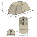 ドームテント ファミリー 5?  6人用 UA-44 | テント キャンプ 用品 アウトドア レジャー バーベキュー キャプテンスタッグ 写真7