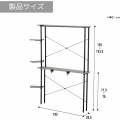 キャットタワー 猫タワーラック LCR-1000 デスクが猫家具になる 据え置き 150cm クリア キャットウォーク 賃貸OK スリム 省スペース 写真7