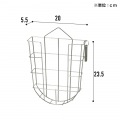 ビカクシダバスケット 3個セット LPG-B230-3-SL ビカクシダ コウモリラン 観葉植物 板付 壁付け 着生板 水苔 コウモリランバスケット ステンレスカゴ コルク 写真7