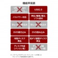 USB-A ポータブルDVDドライブ(再生/編集/書き込み) 写真7