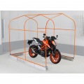 バイクガレージ2450 ブロック グレー・オレンジ 【大型商品につき代引不可・時間指定不可・返品不可】 写真7