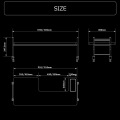 フィギュア デスクラック BHS-1000D-BK デスクを2階建てにするワイドラックノートPC対応 クランプ 後付け 写真7