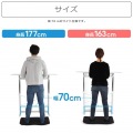 バウヒュッテ スタンディングデスクマット BHA-70G | 滑り止め 足元 低反発 ゲルクッション 肉圧ゲル 長方形 パソコンデスク オフィスデスク 写真7