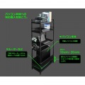 バウヒュッテ デスクサイドラック ラージ BHS-700SM-BK | スチール おしゃれ ラック スチールラック 収納 写真7