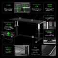 バウヒュッテ ゲーミングローデスクHD BHD-1200HDL-BK | ゲーミング インテリア 家具 デスク パソコンデスク ローデスク Windows Mac PS4 PlayStation4 ゲーム 写真7