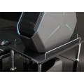 バウヒュッテ PCディスプレイワゴン BHS-700PC-BK | インテリア 家具 収納 デスク パソコンデスク PCデスク 昇降式 キャスター付き 写真7