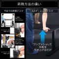 昇降式デスク ブラック BHD-1200SAM-BK (脚部のみ 天板別売り) 写真7