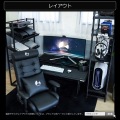ゲーミングソファ座椅子2 ブラック ファブリックタイプ 写真7