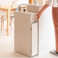 ダストボックス スリム 30L 高さ80 DB-F170 ナチュラル 宮武製作所 | キッチン リビング スリム 写真7