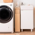ダストボックス スリム 30L 高さ80 DB-F170 ブラウン 宮武製作所 | キッチン リビング スリム 写真7