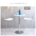 ワイヤーカウンターチェア PCK-020N ホワイト 写真7