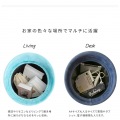 収納スツール 座面高46 合成皮革 CH-K100F ダークグレー 宮武製作所 | ラウンドフォルム 写真7