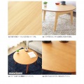 折りたたみ テーブル ローテーブル 円形 幅75cm 折りたたみ 幅75 木製 北欧 オーク テーブル ローテーブル センターテーブル リビングテーブル 写真7