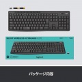 サイレント ワイヤレスキーボード K295 グラファイト 写真7