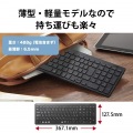 Bluetoothコンパクトキーボード/パンタグラフ式/薄型/マルチOS対応/ブラック 写真7