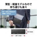 ワイヤレスコンパクトキーボード/パンタグラフ式/薄型/ブラック 写真7