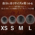 ステレオヘッドホン(マイク付)/耳栓タイプ/直径3.5/10.0mmドライバ/Grand Bass/GB10/ブラック 写真7