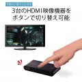 HDMI切替器/3入力1出力/簡易パッケージ/ブラック 写真7