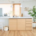 カウンター下収納 ラック 引出しタイプ 4段 木製ユニット収納 ナチュラルブラウン 幅45 奥行29.6 高さ84.9cm 白井産業 PTS-8545H NA ピタシエ 写真7