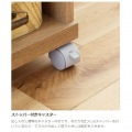 サイドワゴン 白井産業 ラック キャスター付 デスクサイド デスク下 ランドセル収納 約幅41 奥行40 高さ67cm ナチュラルブラウン ナチュリカ NTU-6540WNA 写真7