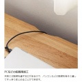デスク 白井産業 机 パソコンデスク デスクワーク 作業台 収納 中棚付き リビング 約幅60 奥行42 高さ72cm ナチュラルブラウン ナチュリカ NTU-7060DESKNA 写真7