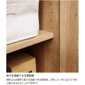 キャビネット 白井産業 棚 タンス チェスト 収納 扉付 引出付き リビング サイドボード 約幅60 奥行42 高さ72cm ナチュラルブラウン ナチュリカ NTU-7060DHNA 写真7