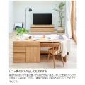 デスク 白井産業 机 パソコンデスク デスクワーク 勉強机 収納 中棚付き シンプル 約幅90 奥行42高さ72cm ナチュラルブラウン ナチュリカ NTU-7090DESKNA 写真7
