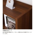 フリーラック シェルフ 白井産業 飾り棚 オープンラック 横置き可 正方形 マス目 木目調 ダークブラウン 幅124cm 高さ125cm レジェルノ LGE-1212DK 写真7