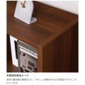 フリーラック シェルフ 飾り棚 マス目 木目調 組立時に背板を2色から選べる本棚 ダークブラウン 幅42.9 高さ83.7 奥行29.7cm レジェルノLGE-8545DK 写真7