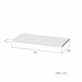 タナリオ専用 追加移動棚 白井産業 耐荷重10kg 専用取付金具付 使用ラック本体外寸幅59 奥行29cm用 ホワイト 木目 TNL-T59AWH 写真7