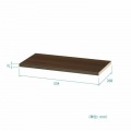 タナリオ専用 追加移動棚 白井産業 耐荷重10kg 専用取付金具付 使用ラック本体外寸幅59 奥行29cm用 ダークブラウン TNL-T59ADK 写真7