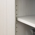 キャビネット 食器棚 キッチン収納 同シリーズで組み合わせ自由自在 一人暮らしの部屋や狭いスペースにぴったりサイズ ホワイト 白木目 写真7