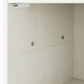 収納棚 ラック ストッカー 5段の扉付き収納 一人暮らしの部屋や狭いスペースにぴったりサイズ ホワイト 白木目 写真7
