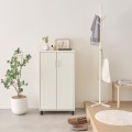 下駄箱 シューズボックス 白井産業 幅63cm 高さ114cm ホワイト 白木目 扉 約21足収納 靴箱 玄関収納 シューズラック フルニコ 写真7