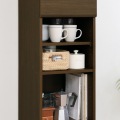 ゴミ箱上ラック 食器棚 幅38cm 高さ181cm ダークブラウン キッチン 収納 シンプル キッチン収納 ベアルモ 写真7