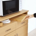 レンジ台 食器棚 幅78cm 高さ181cm ナチュラルブラウン キッチン 家電 収納 シンプル キッチン収納 ベアルモ 写真7