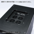 サンワサプライ 19インチマウントサーバーラック(12U) 前後扉、側面パネルに鍵を標準装備、セキュリティ対策に最適 CP-SVC12U【大型商品の為時間指定不可】 写真7