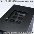 サンワサプライ 19インチマウントサーバーラック(18U) 前後扉、側面パネルに鍵を標準装備、セキュリティ対策に最適 CP-SVC18UN【大型商品の為時間指定不可】 写真7