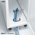 キャスター付きハブボックス(2U) 写真7