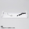 電源タップ+USBポート付き机上ラック(W600×D200 ブラック) 写真7
