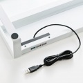 電源タップ＋USBハブ付き机上ラック(W500) 写真7
