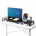 電源タップ＋USBハブ付き机上ラック(W1000) 写真7