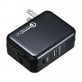 USBTypeCポート搭載QuickCharge3.0対応AC充電器(ブラック) 写真7
