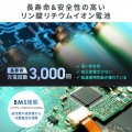ポータブル電源(102.4Wh・AC200W) 写真7