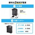 ワイヤレスマイク付き拡声器スピーカー(バッテリー内蔵・ワイヤレスマイク1本対応) 写真7