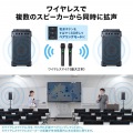 ワイヤレスマイク付き拡声器スピーカー(最大40W) 写真7