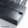 磁石付きUSB2.0手動切替器(4回路) 写真7